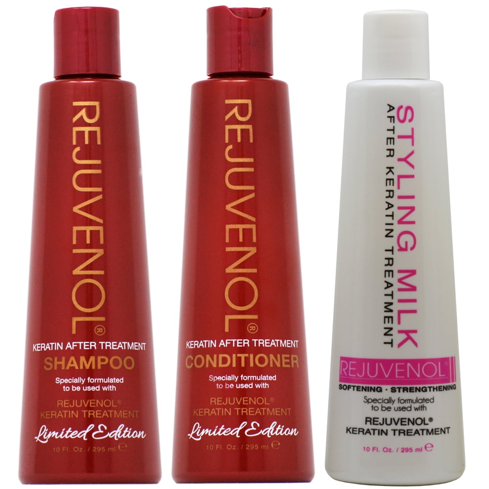 Rejuvenol After Keratin Treatment Shampoo & Conditioner + Styling Milk