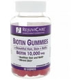 thumbnail image 1 of RejuviCare Biotin 10,000 mcg Gummies, Strawberry Flavor 60 ea (Pack of 4), 1 of 4