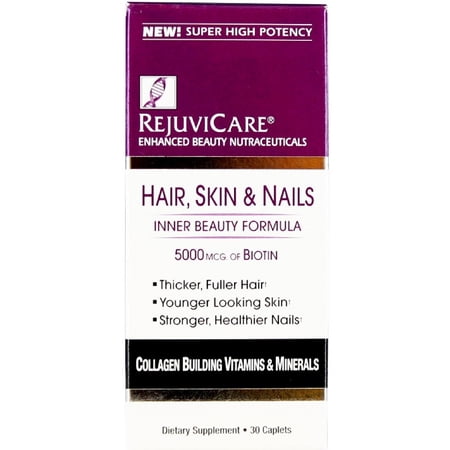 RejuviCare Hair, Skin & Nails Formula Caplets 30 ea (Pack of 3)