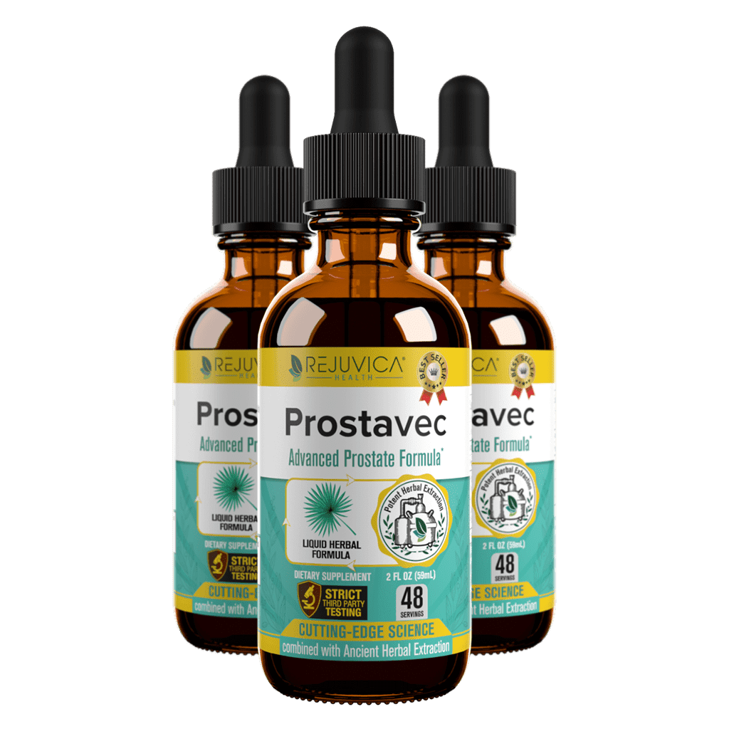 Rejuvica Health Prostavec -Prostate Support Supplement for Men -Contains Saw Palmetto | 3 Pack Value