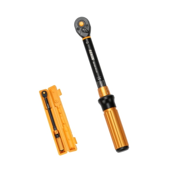 Rekin 1/4-inch Drive Click Torque Wrench, 20-200 in-lb, ±4% Accuracy, 72-Tooth Ratchet, Cr-V Steel