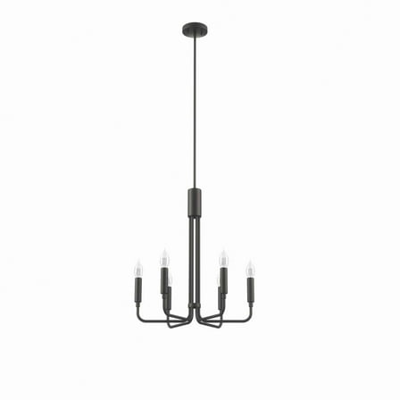 Rekindle 6-Light Chandelier Black