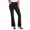 thumbnail image 1 of Rekkuna Women's Comfort Stretch Pull-On Bootcut Pant with Tummy Tamer Panel (12, Black), 1 of 5