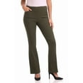 thumbnail image 1 of Rekkuna Women's Comfort Stretch Pull-On Bootcut Pant with Tummy Tamer Panel (18, Olive), 1 of 5