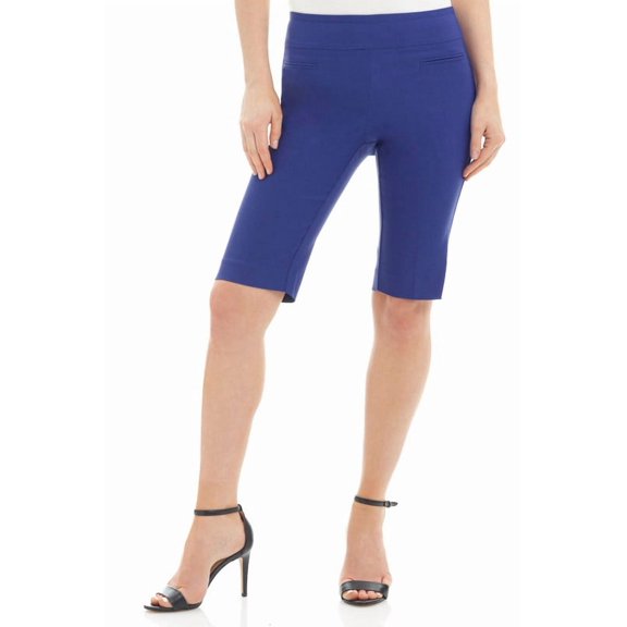 Rekkuna Women's Pull-On Modern Slim Fit Stretchy Comfort Short with 12" inseam (16, Sapphire)