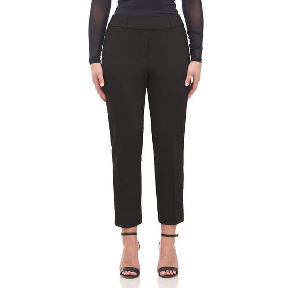 Rekkuna Women's Pull-On Silky Soft Gutsy Knit Office-Yoga Trouser with Pockets (Medium, Black)