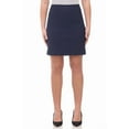 thumbnail image 1 of Rekkuna Women's Pull-On Stretchy Comfort Skirt (Large, Navy), 1 of 5