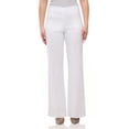 thumbnail image 1 of Rekkuna Women's Pull-On Wide Leg Super Stretch Comfort Pant with Pockets (XX-Large, White), 1 of 5