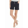 thumbnail image 1 of Rekkuna Women's Stretchy Comfort Mid-Rise Pull-On 5" Casual to Dressy Short with Pockets (14, Black), 1 of 5