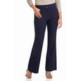 thumbnail image 1 of Rekkuna Women's Stretchy Comfort Pull-On Flare Leg Pant (14, Navy), 1 of 6