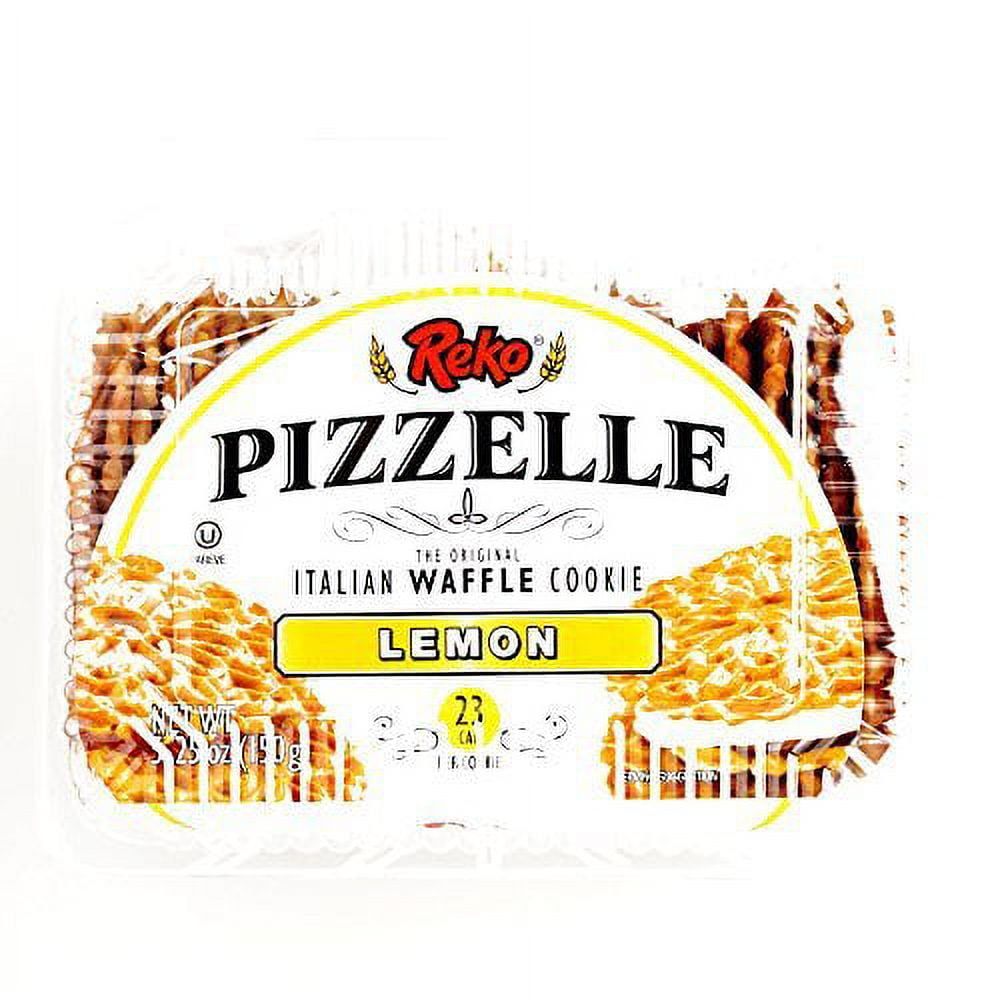 Reko Lemon Pizzelle Cookies 5.25 oz each (1 Item Per Order)