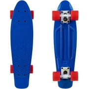 Rekon 22 Complete Mini Cruiser Plastic Skateboard Blue/Red