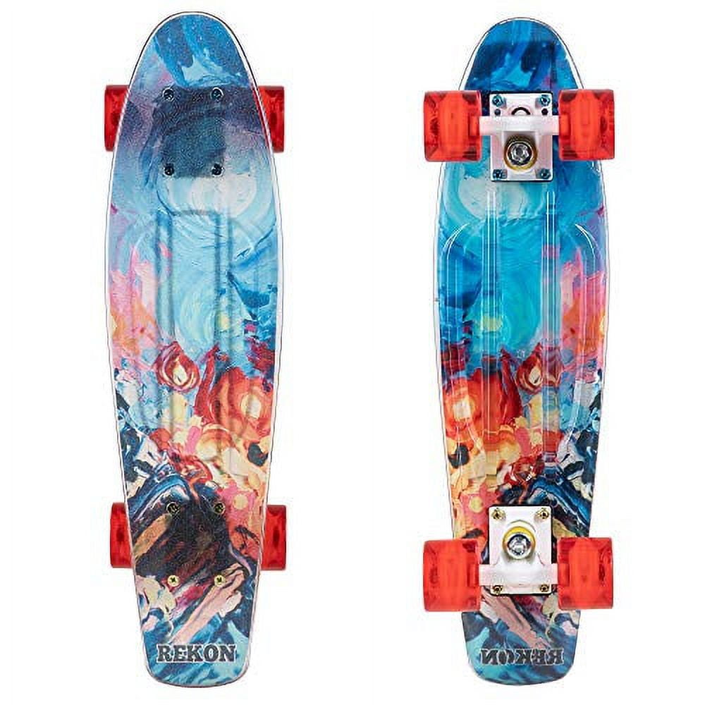 Rekon 22" Complete Mini Cruiser Plastic Skateboard (Explosion