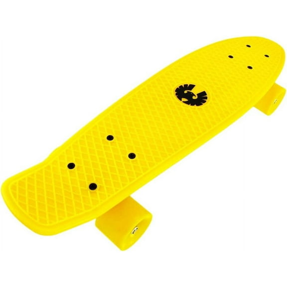 Rekon 28" x 7.5" The Long Ranger Complete Cruiser Skateboard (Neon Yellow)