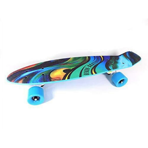 Rekon 6" Plastic Mini Cruiser Skateboard - Oil Painting