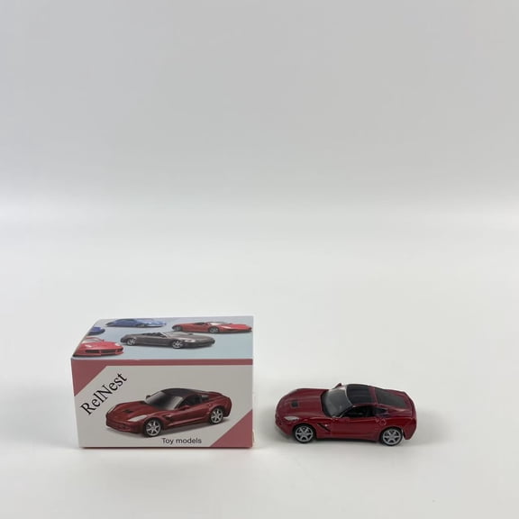 RelNest Toy models,2007 Corvette Z06 5inch 1:64Scale Die Cast Metal Model Toy Cars RED