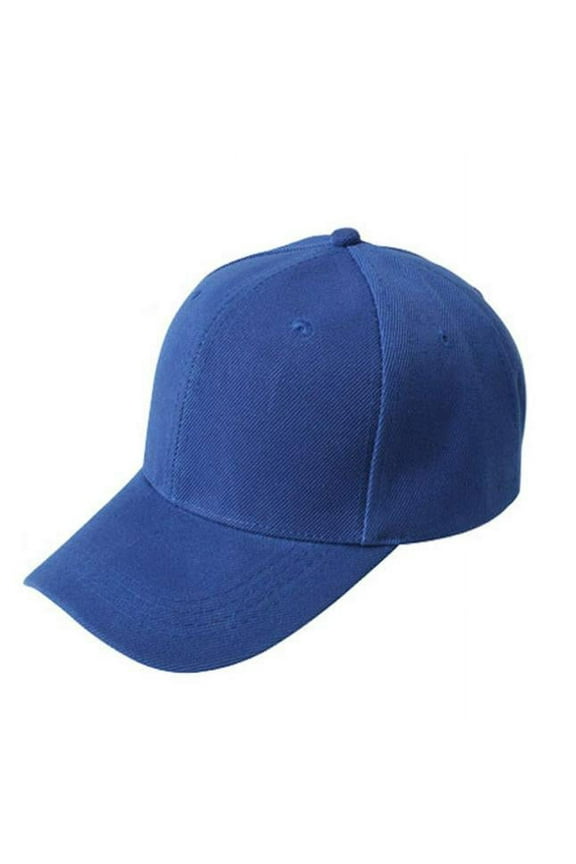 Relanfenk Baseball Hat Sun Caps Blank Hats Solid Color Adjustable Hats Blue