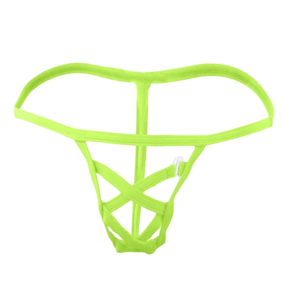 Relanfenk Bikini Panties Briefs Men'sLow Waist Ice Male G Strings Mens Silk Micro