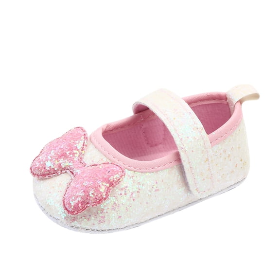 Relanfenk Children Kids Baby Shoes Toddler Girls Fashion Soft Bowknot Prewalker Princess Walking Shoes