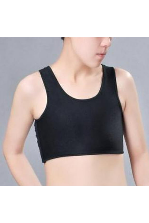 Fashion Compression Chest Binder Women Sleeveless Vest Solid Short Tank Tops Women's Tanks & Camis