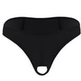 thumbnail image 1 of Relanfenk Intimates Mens Underwear Micro Thong Bikini Front Hole Underwear Underpants, 1 of 4