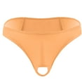 thumbnail image 1 of Relanfenk Intimates Mens Underwear Micro Thong Bikini Front Hole Underwear Underpants, 1 of 4