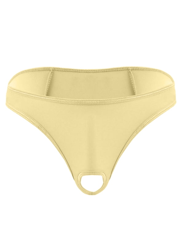 Relanfenk Intimates Mens Underwear Micro Thong Bikini Front Hole Underwear Underpants