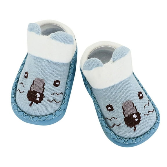 Relanfenk Kids Baby Shoes Socks Cartoon Girls Boys Anti-Slip Slipper Boots Sock