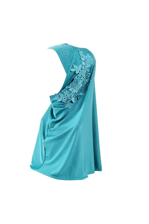 Relanfenk Slouchy Beanie Hat Headwear Hijab Double Loop Slip On Scarf Pull Over Crepe Convenient Shawl Headscarf