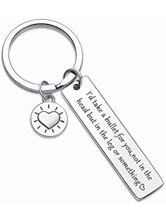 Relationship Jewelry Best Friend Keychain for Friendship, Brother, Husband, Boyfriend & Besties - Inspirational Gifts