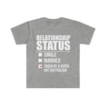 thumbnail image 1 of Relationship status taken by hot Australian Unisex T-shirt S-3XL Valentine, 1 of 2