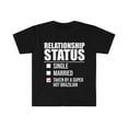 thumbnail image 1 of Relationship status taken by hot Brazilian Unisex T-shirt, S-3XL Valentine, 1 of 2