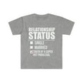 thumbnail image 1 of Relationship status taken by super hot Paralegal Unisex T-shirt S-3XL, 1 of 2