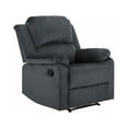 thumbnail image 1 of Relax-A-Lounger Dallas Classic Manual Recliner, Dark Brown Faux Suede, 1 of 6