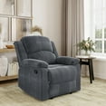 thumbnail image 1 of Relax-A-Lounger Reynolds Microfiber Manual Recliner, Slate Gray, 1 of 14