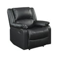 thumbnail image 1 of Relax-A-Lounger Warren Faux Leather Manual Recliner, Black, 1 of 9