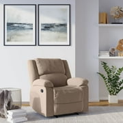 Relax-A-Lounger Warren Microfiber Manual Recliner, Beige