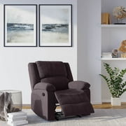 Relax-A-Lounger Warren Microfiber Manual Recliner، Chocolate