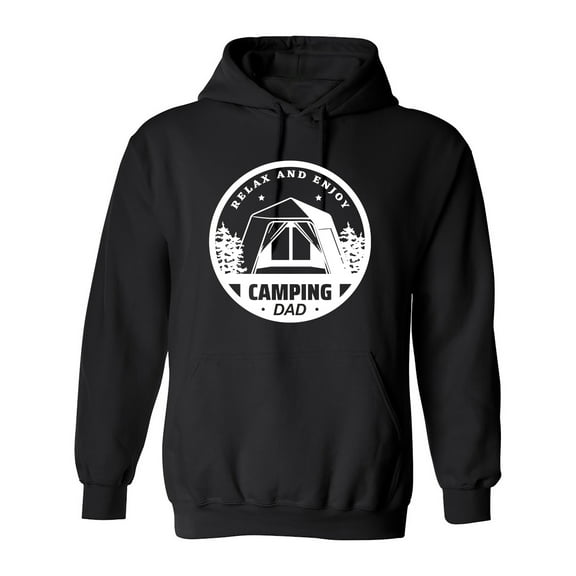 Relax And Enjoy Camping Dad Sarcastic Humor Novelty Funny Men's Hoodies