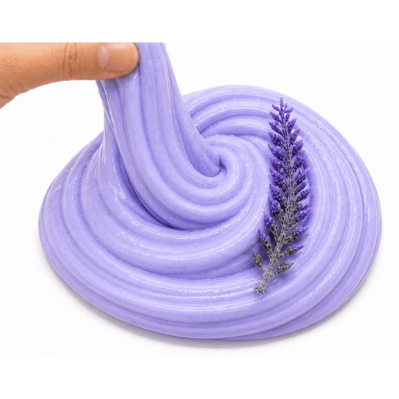 Hoshimi Slimes Lavender Chamomile Relax Butter Slime with Lavender Charm, 8 oz