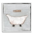 thumbnail image 1 of Relax Bathtub Pastels Bath Typography Framed Art Print Wall Art, 17x17, 1 of 5