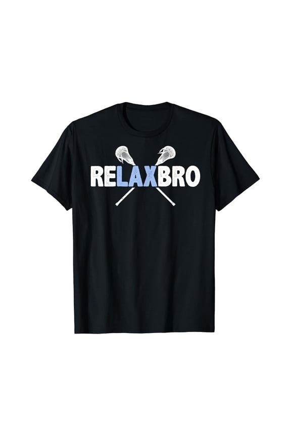 Relax Bro Lacrosse Player Lax T-Shirt Funny Gift Men Boys Unisex S-5Xl Hot Trending Shirt, Vintage Birthday Gift