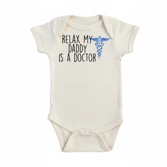 Relax Doctors Blue Newborn Baby Bodysuit