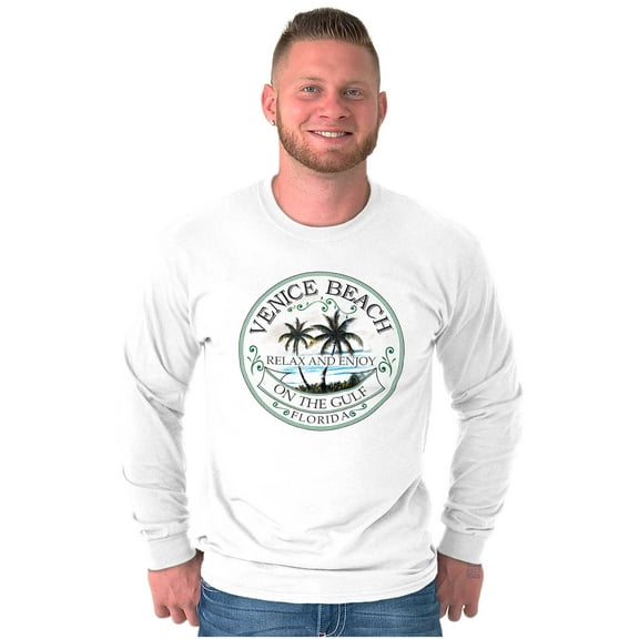 Relax Enjoy Venice Beach Florida Long Sleeve TShirt Men Women Brisco Brands S