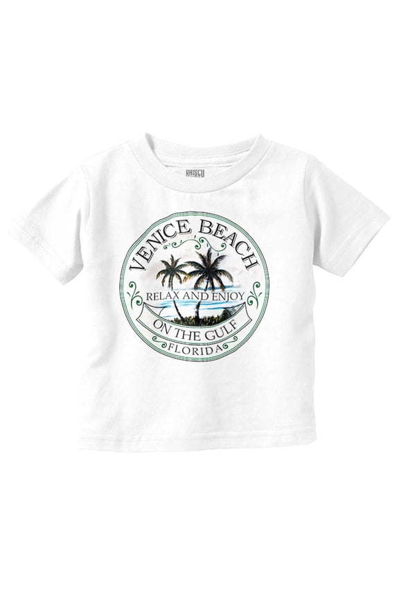 Relax Enjoy Venice Beach Florida Toddler Boy Girl T Shirt Infant Toddler Brisco Brands 3T