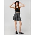 thumbnail image 1 of Relax Fit Belted Ruffle Mini Floral Skirt, 1 of 6