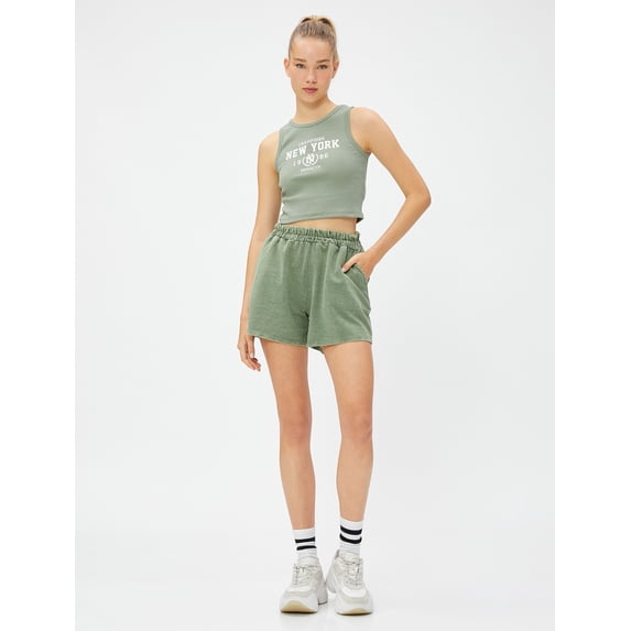 Relax Fit Drawstring Basic Shorts