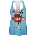 thumbnail image 1 of Relax I've Goat Got This All Over Womens Work Out Tank Top Multi LG, 1 of 2