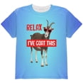 thumbnail image 1 of Relax I've Goat Got This All Over Youth T Shirt Multi YSM, 1 of 2