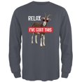 thumbnail image 1 of Relax I've Goat Got This Mens Long Sleeve T Shirt Charcoal SM, 1 of 1